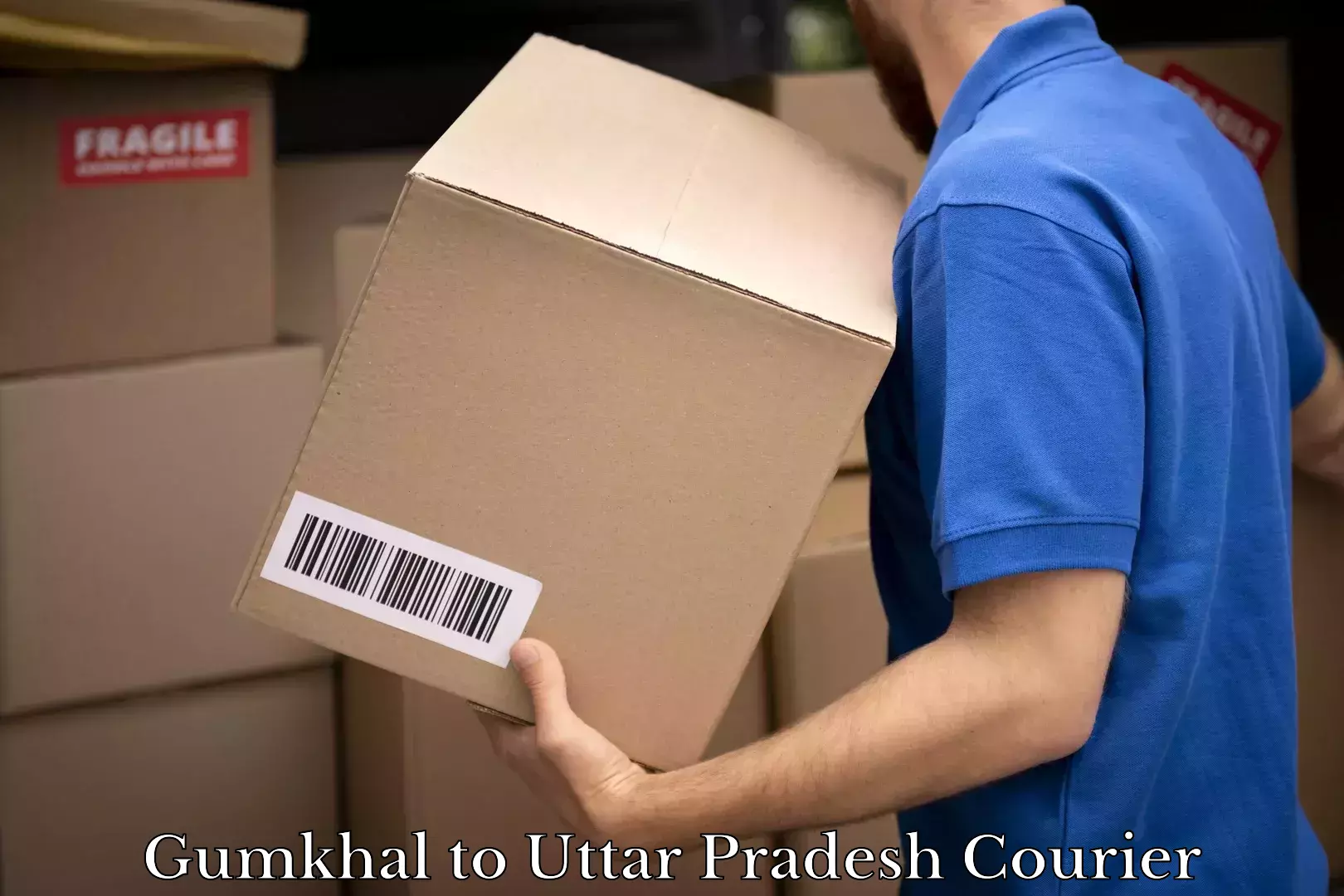 User-friendly courier app Gumkhal to Etah