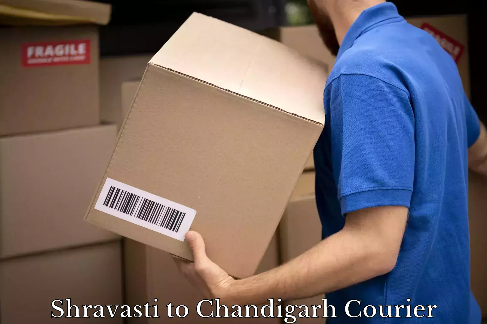 Nationwide shipping coverage Shravasti to Panjab University Chandigarh