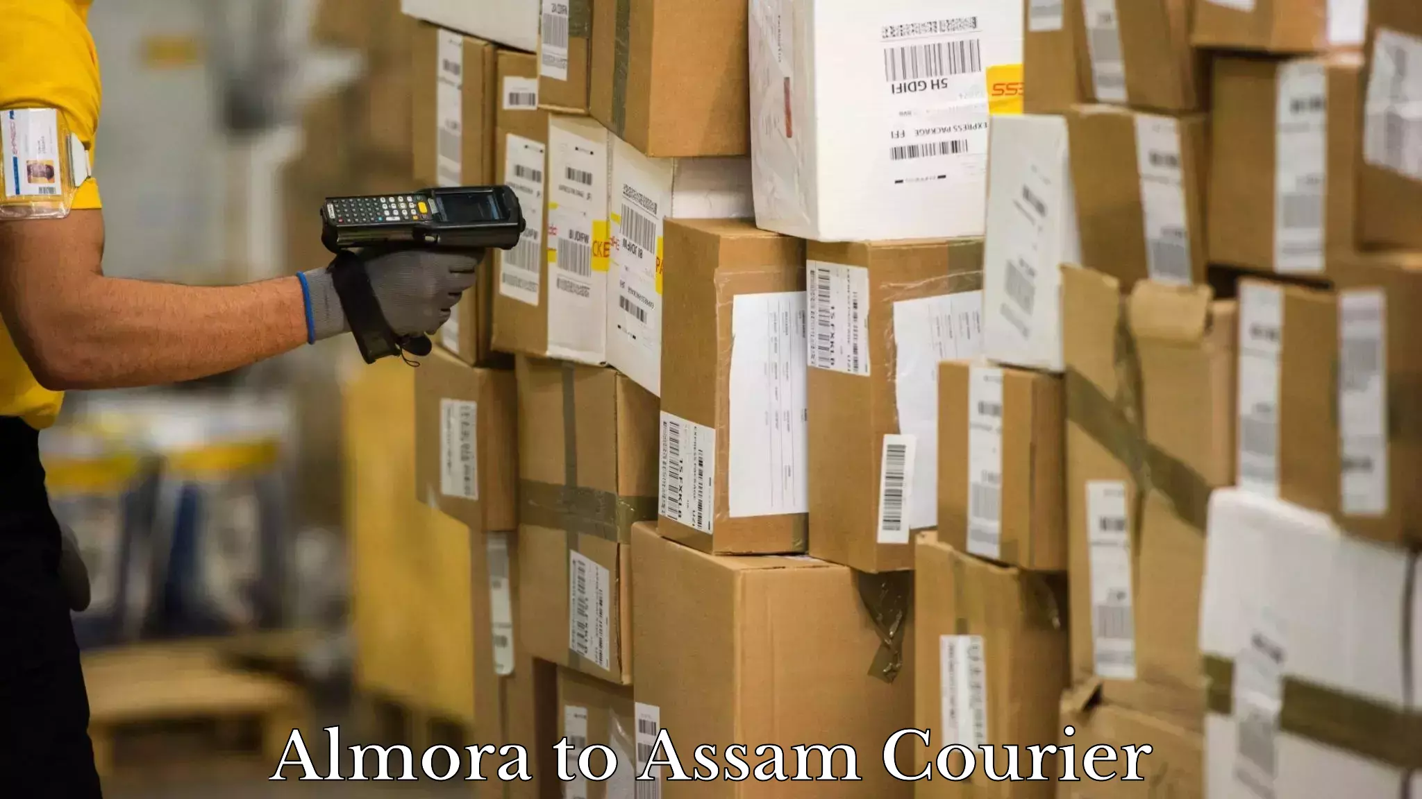 Return courier service Almora to Kamrup