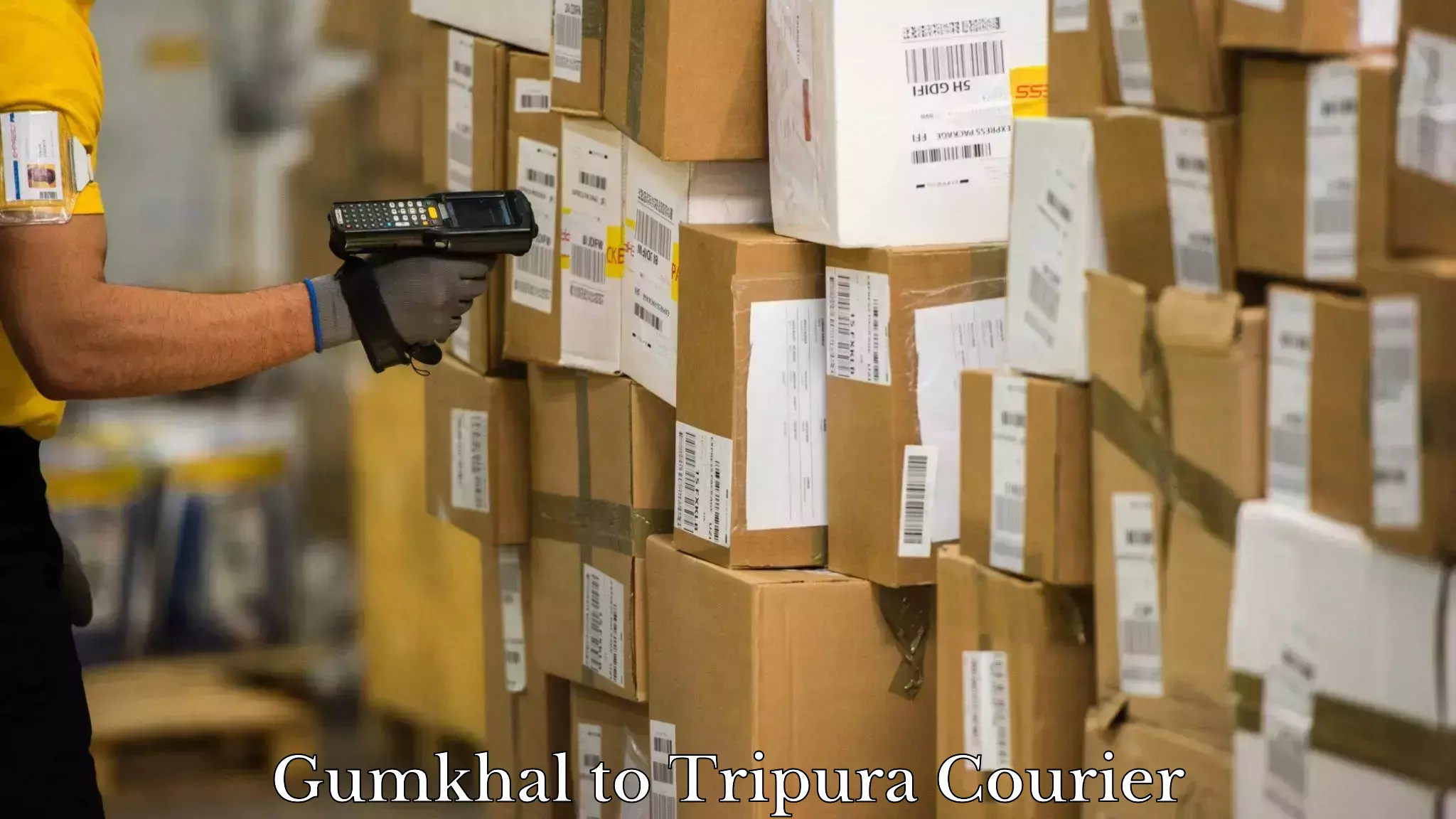 Courier service comparison Gumkhal to Tripura