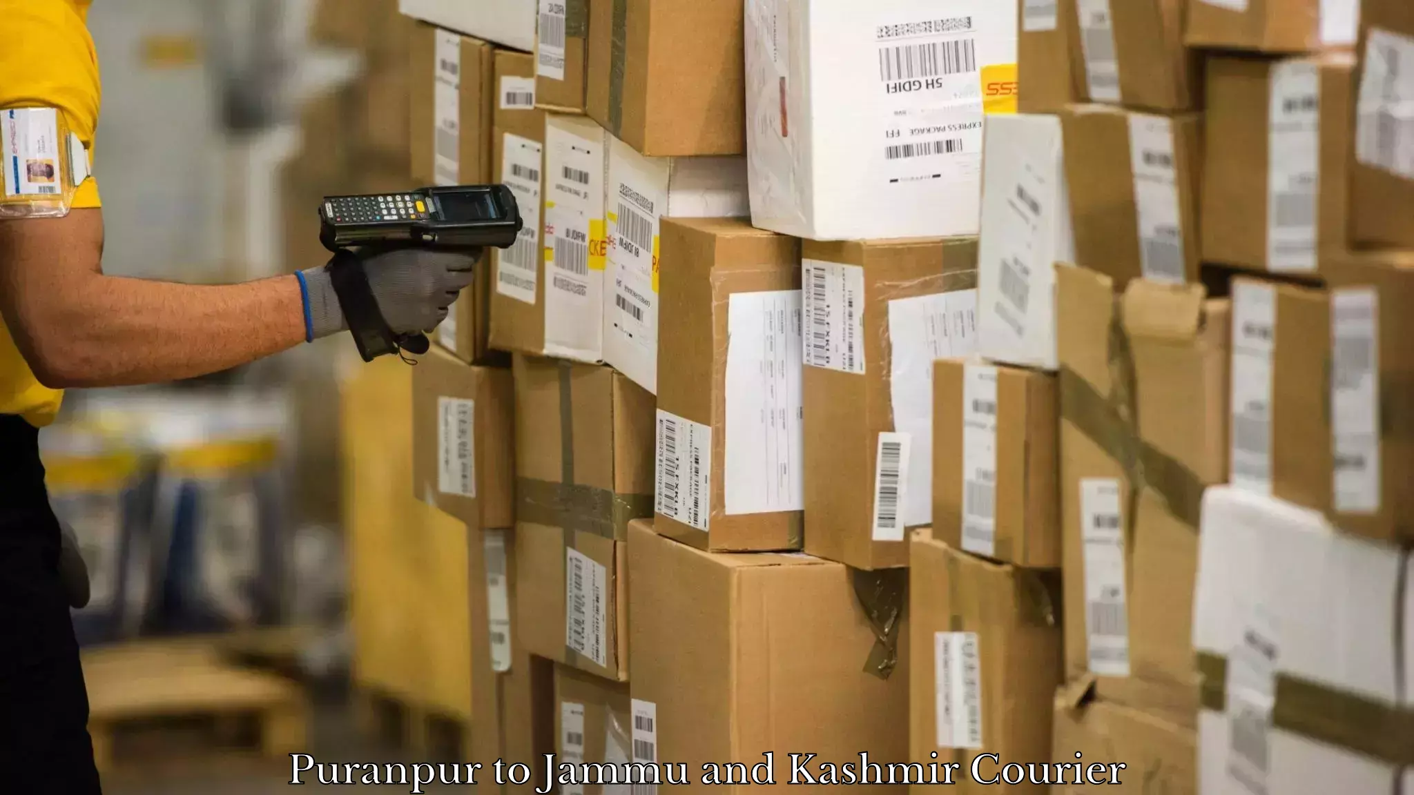Bulk shipping discounts in Puranpur to Jammu and Kashmir