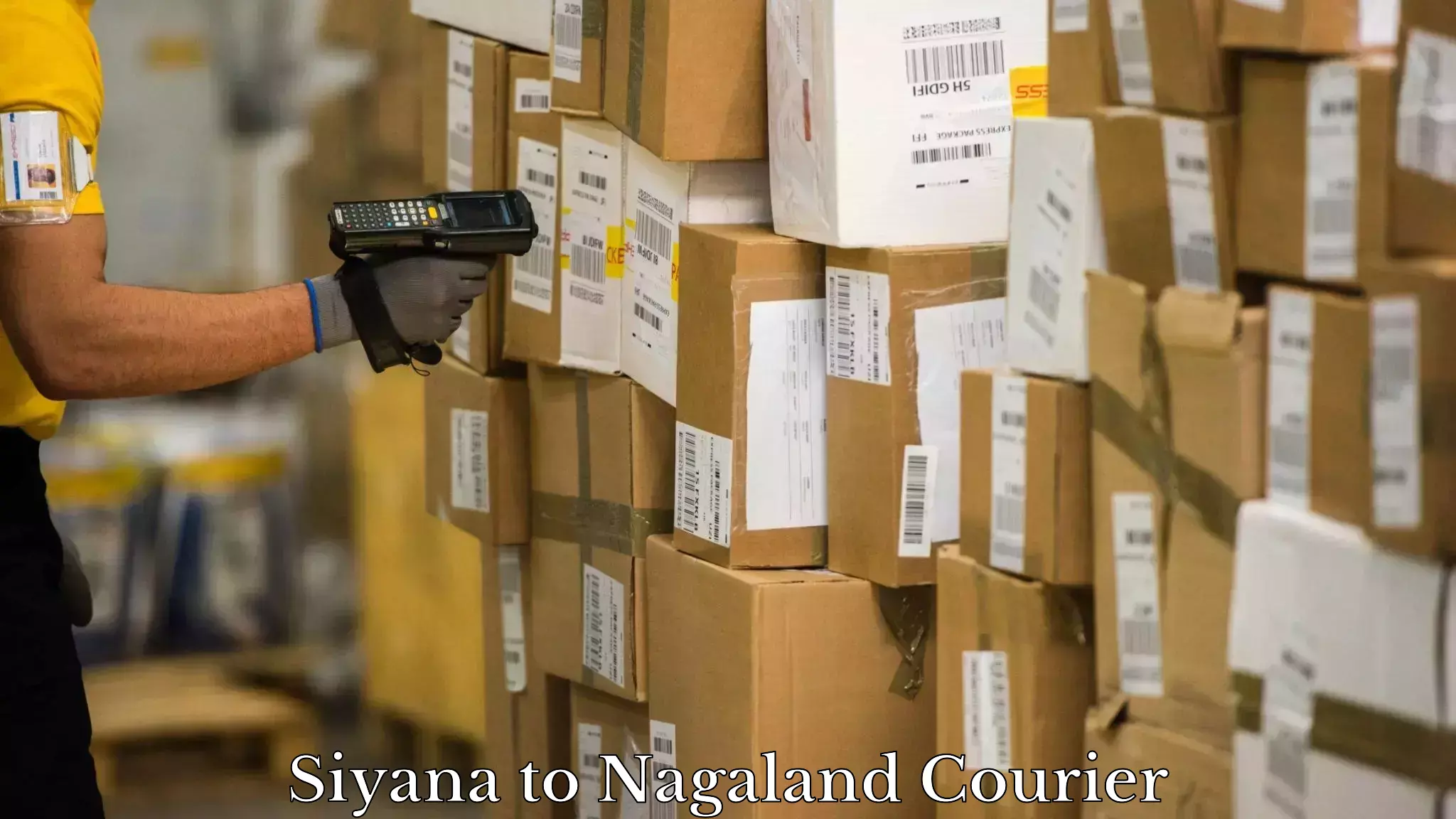 International parcel service Siyana to Nagaland