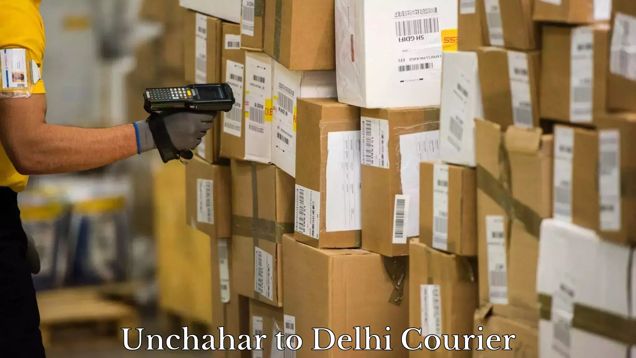 Premium courier services Unchahar to Delhi
