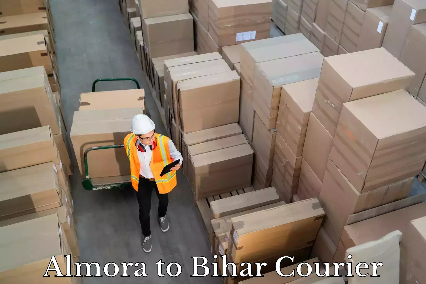 Versatile courier offerings Almora to Simri Bakthiyarpur