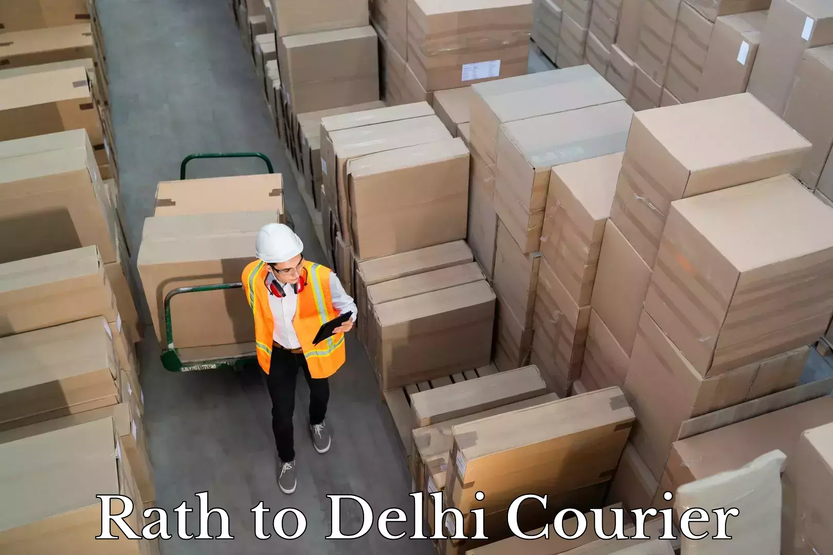 Courier service comparison in Rath to Delhi