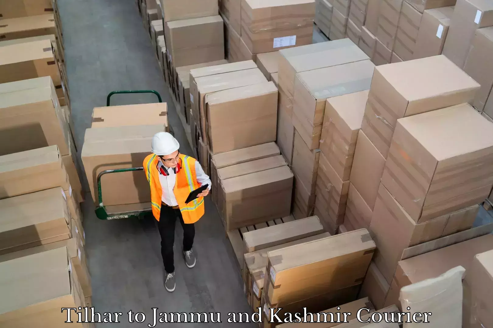 Courier service partnerships Tilhar to Jammu and Kashmir