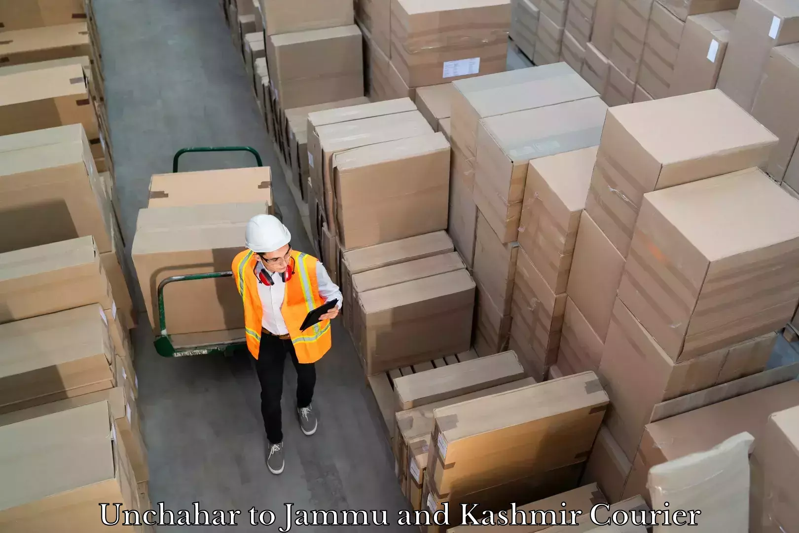 Logistics efficiency Unchahar to Jammu and Kashmir