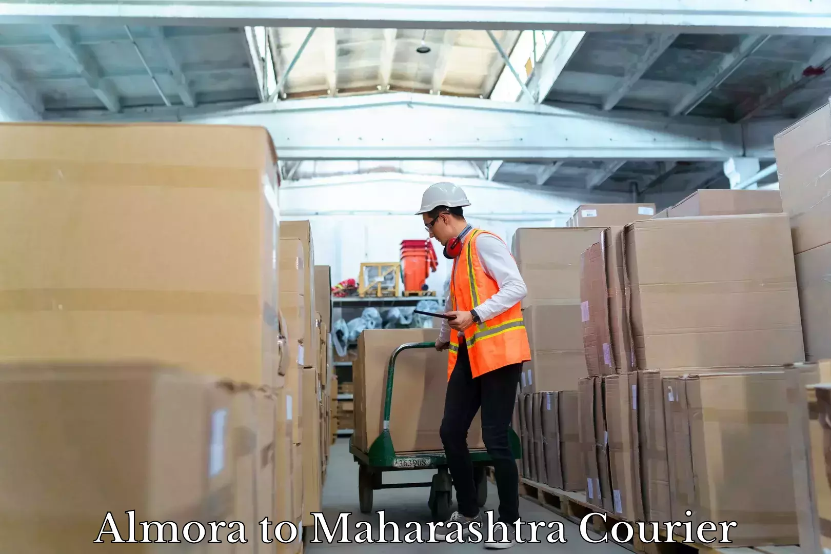 Lightweight courier Almora to Maharashtra