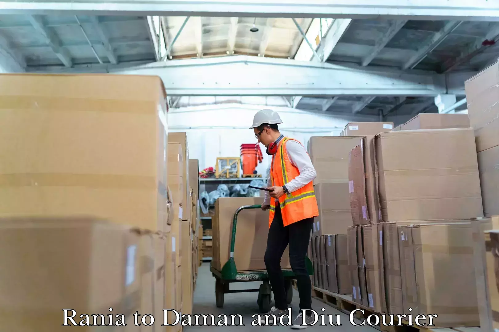 Efficient shipping operations Rania to Daman and Diu