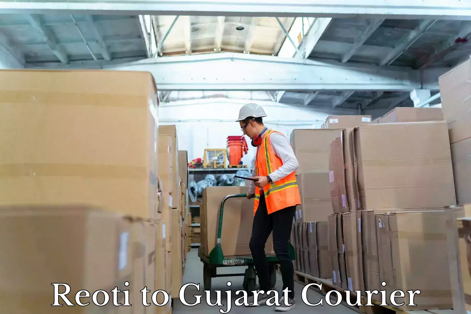 Sustainable courier practices Reoti to Gujarat