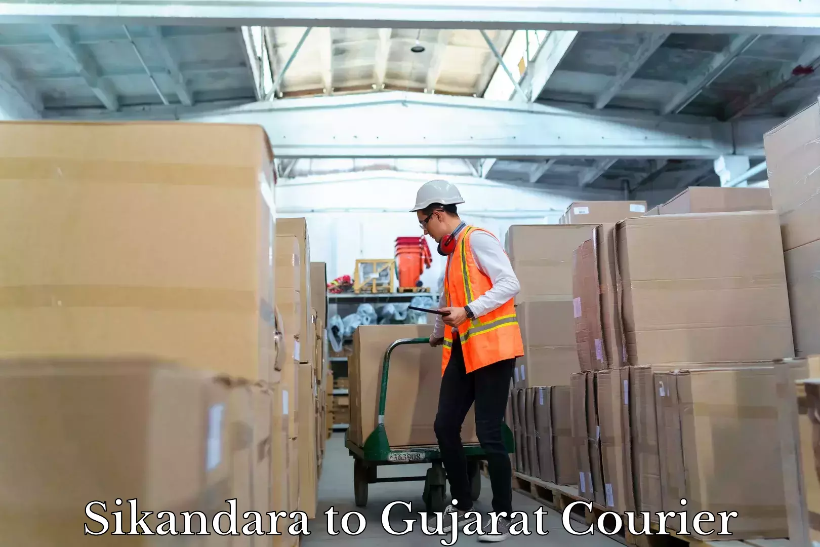 Professional courier handling Sikandara to Gujarat