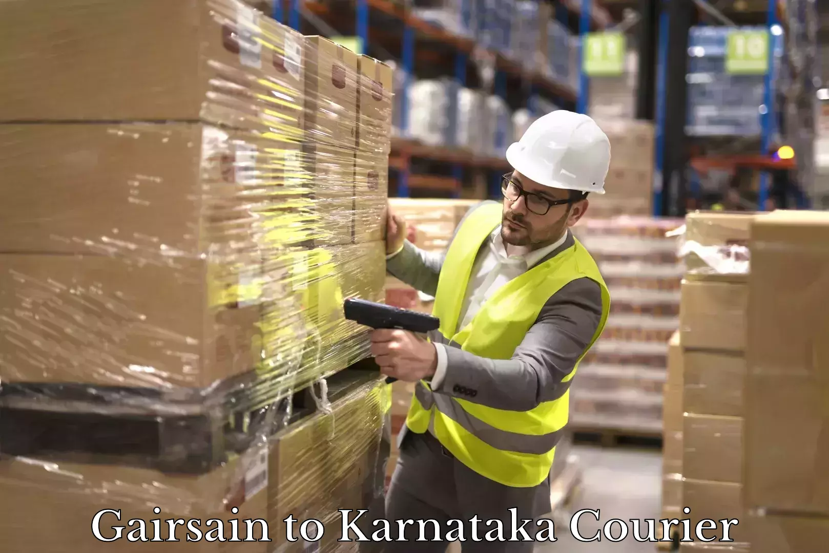 Commercial shipping rates Gairsain to Karnataka