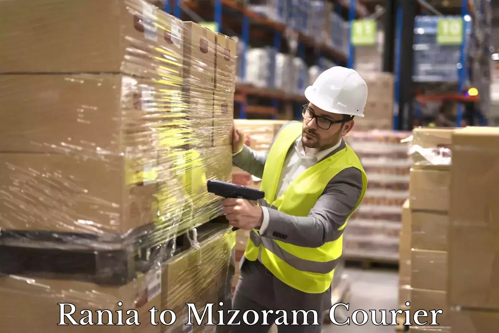 High-priority parcel service Rania to Mizoram