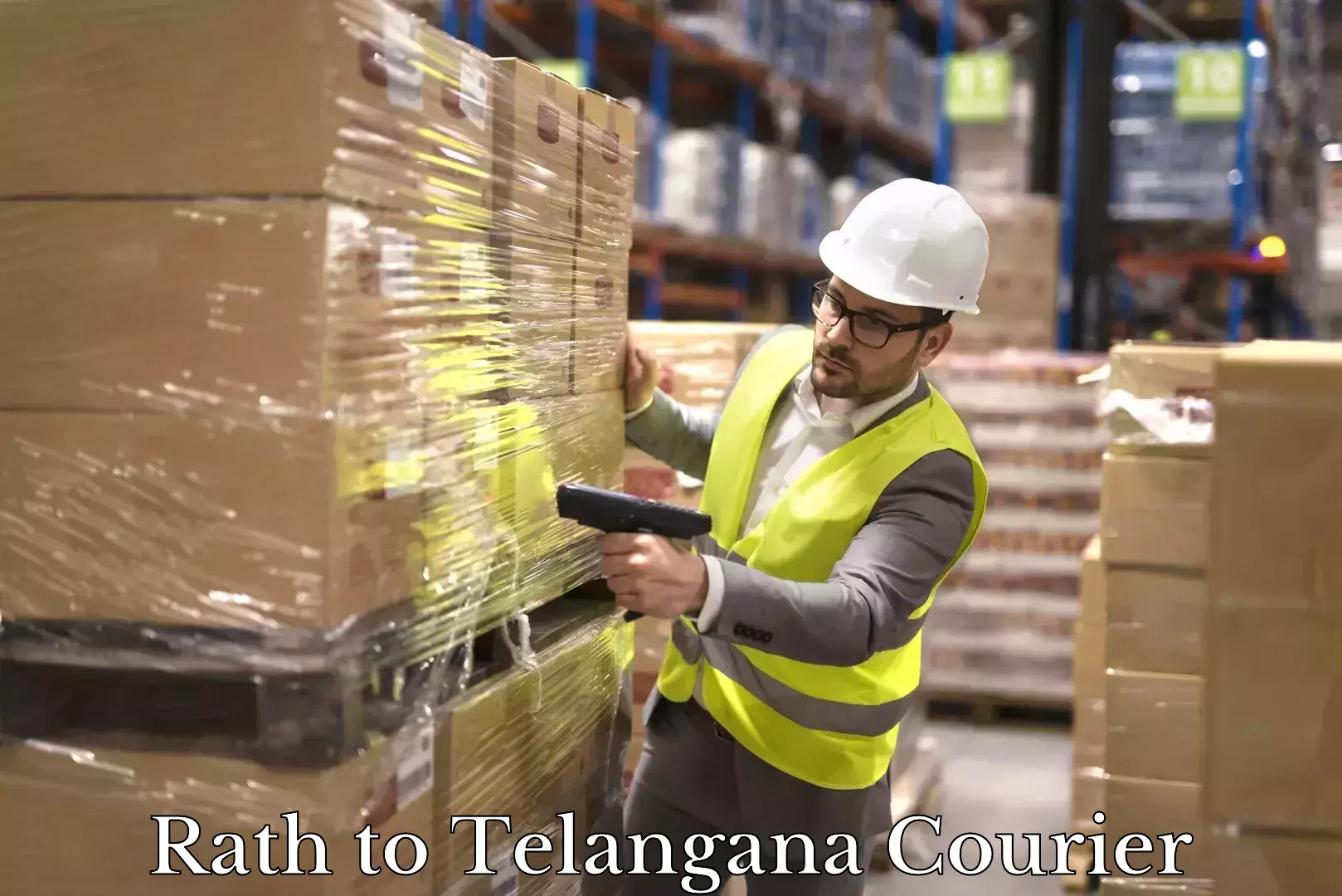 Secure shipping methods Rath to Telangana