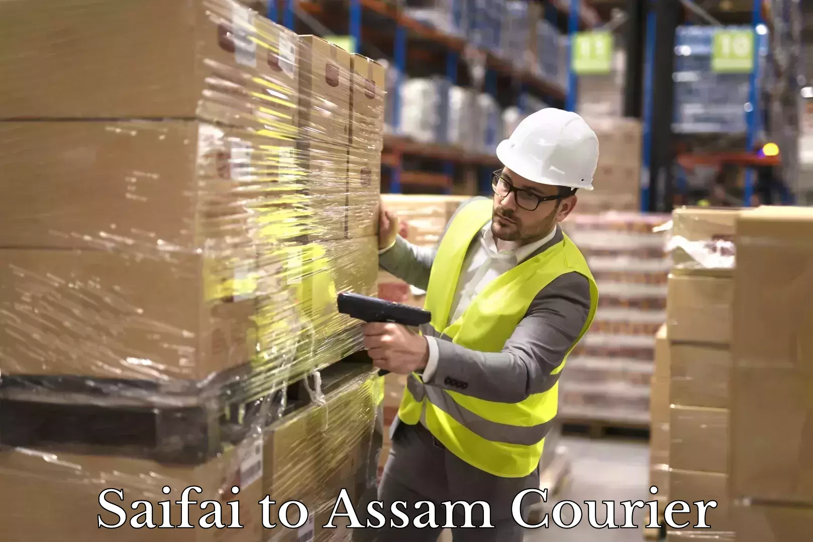 Reliable courier services Saifai to Assam
