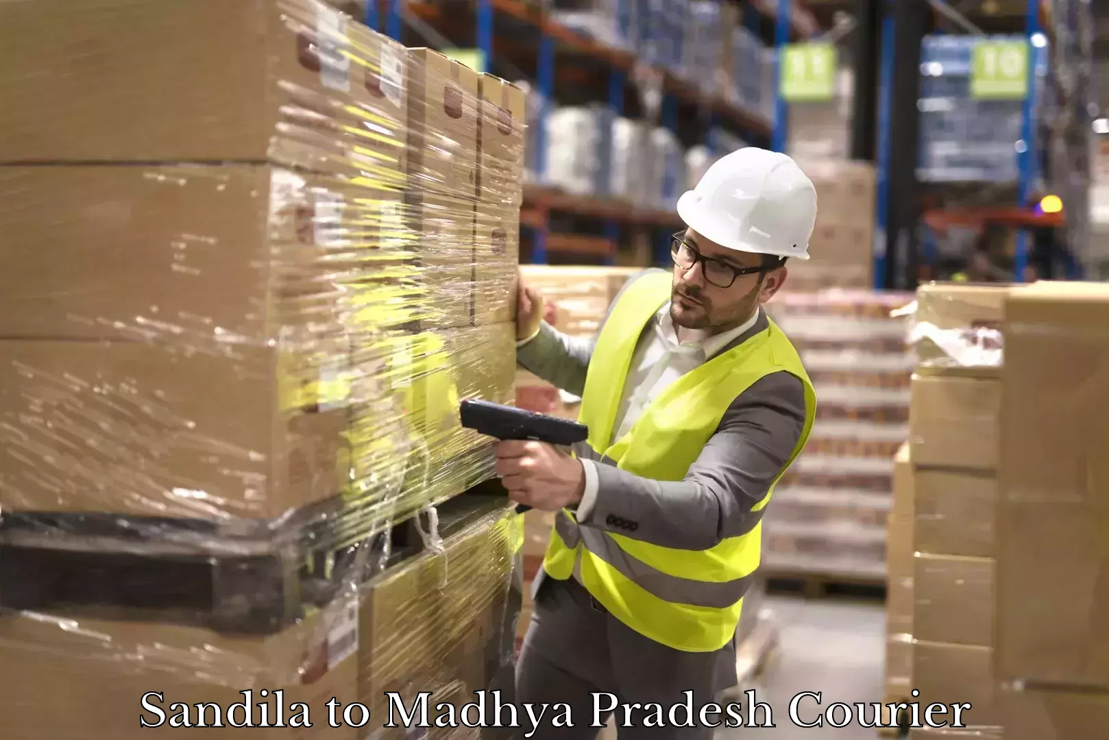 Package delivery network Sandila to Madhya Pradesh