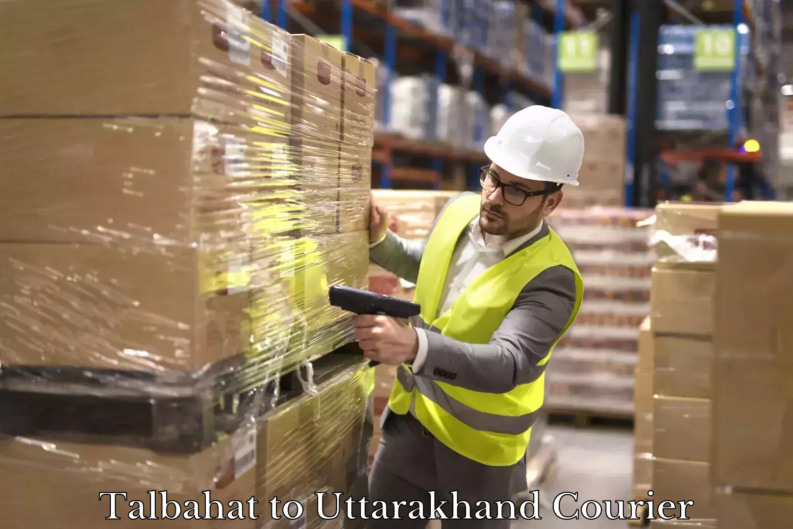 Reliable parcel services Talbahat to Uttarakhand