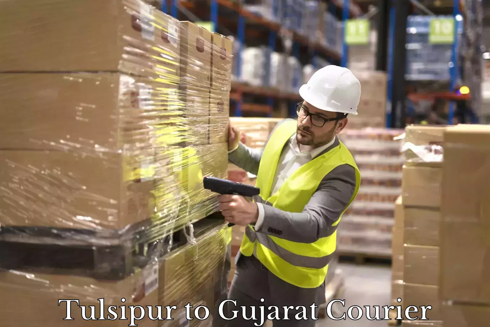 On-call courier service Tulsipur to Gujarat