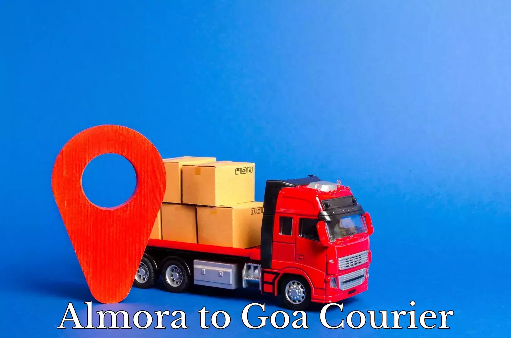 Custom courier packages in Almora to Goa