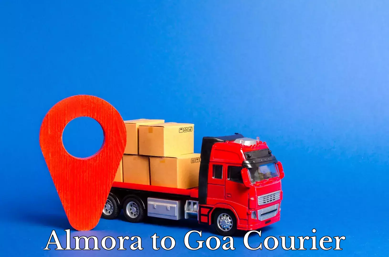 Courier rate comparison Almora to Ponda