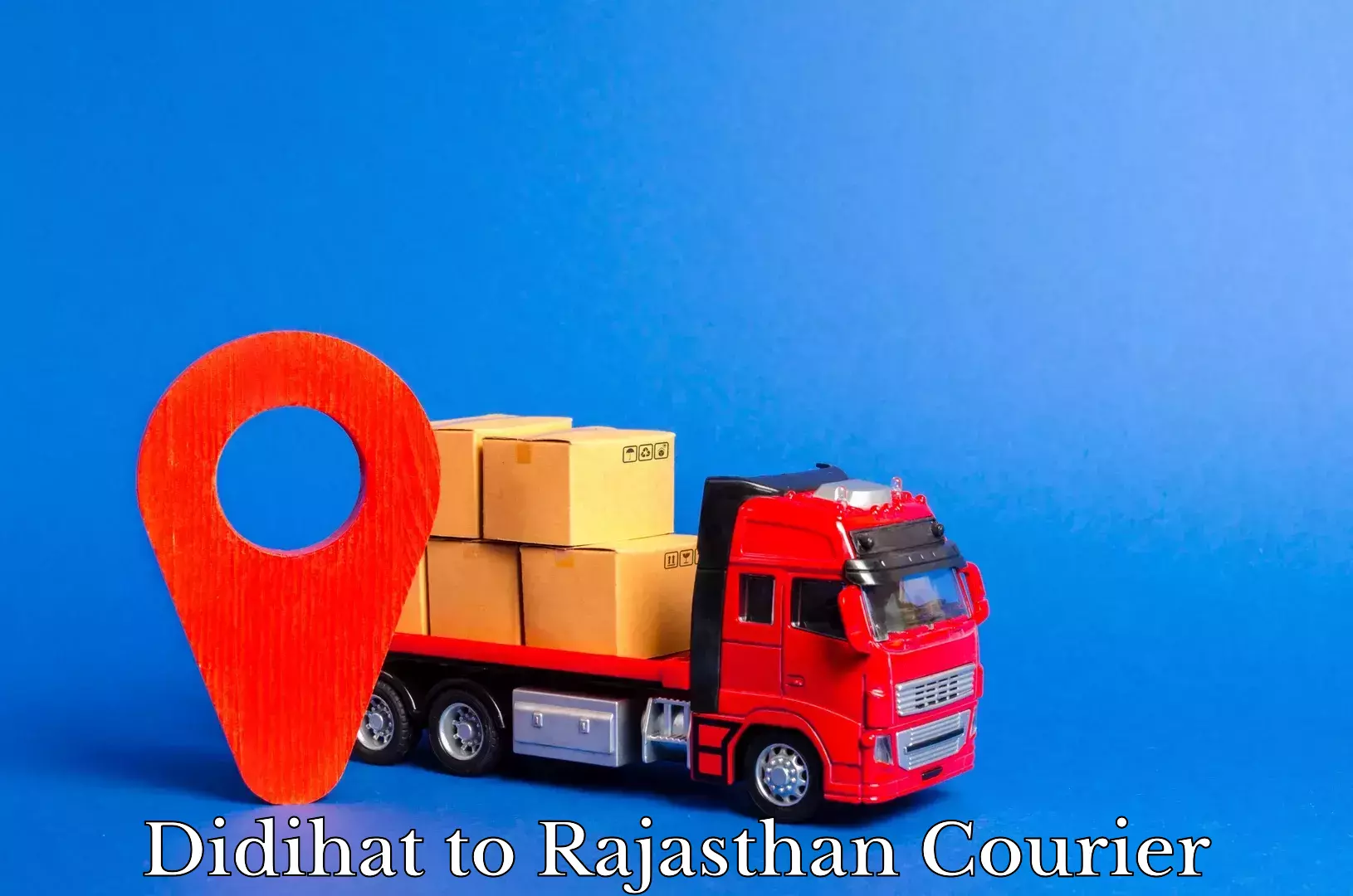 Large package courier Didihat to Rajasthan