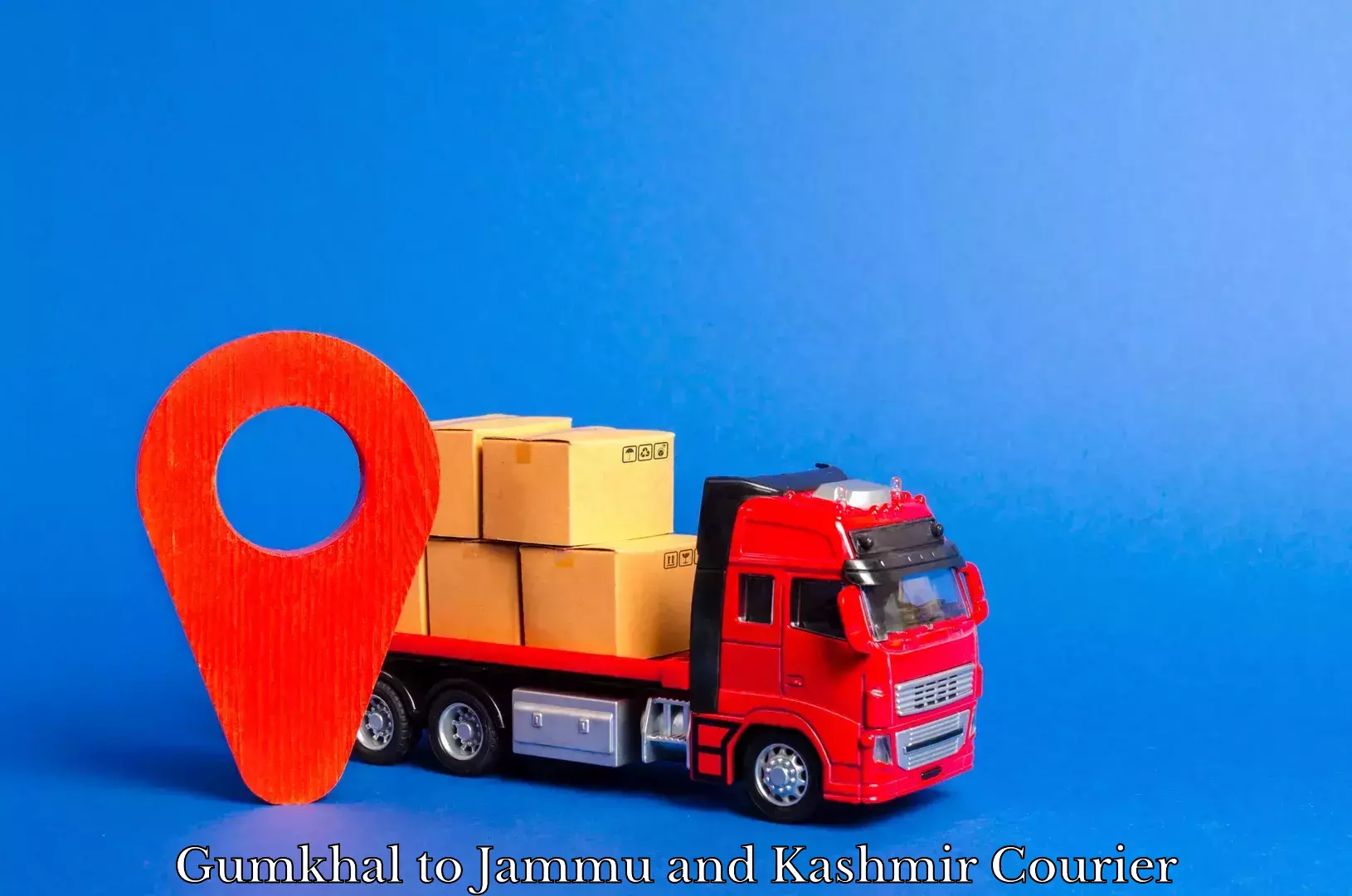 Local courier options in Gumkhal to University of Kashmir Srinagar