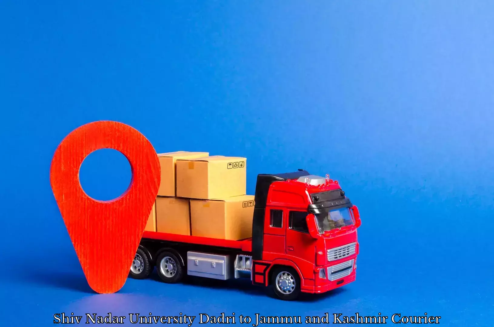 Integrated courier services Shiv Nadar University Dadri to Jammu and Kashmir