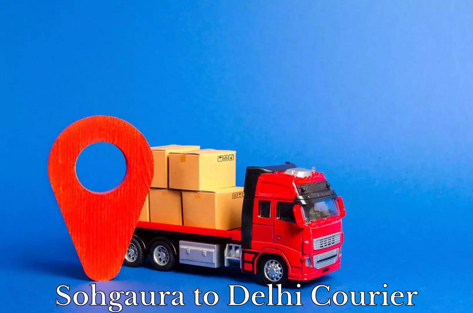 E-commerce logistics support Sohgaura to Delhi