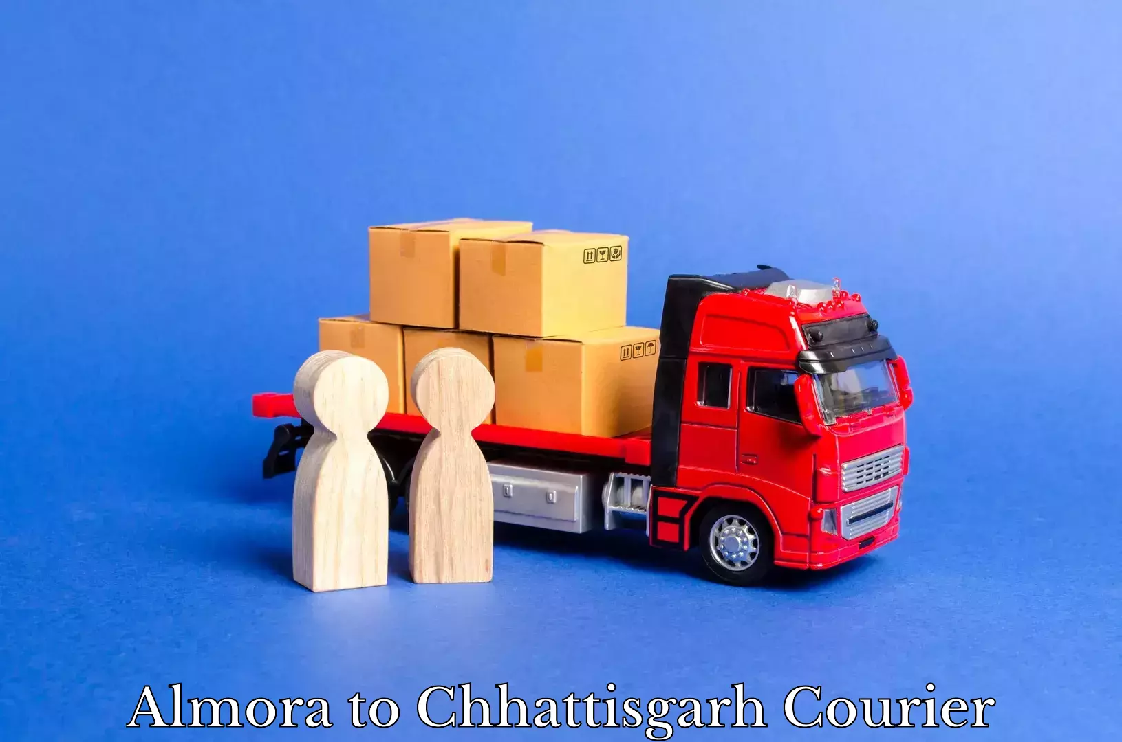 Courier services Almora to Chhattisgarh
