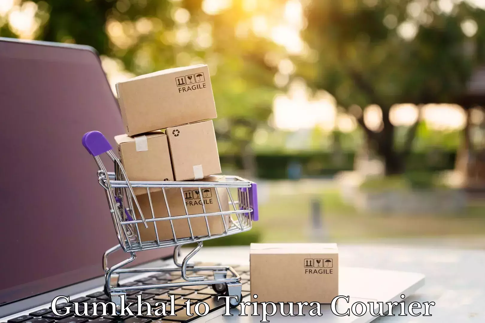 Cost-effective courier options in Gumkhal to Amarpur