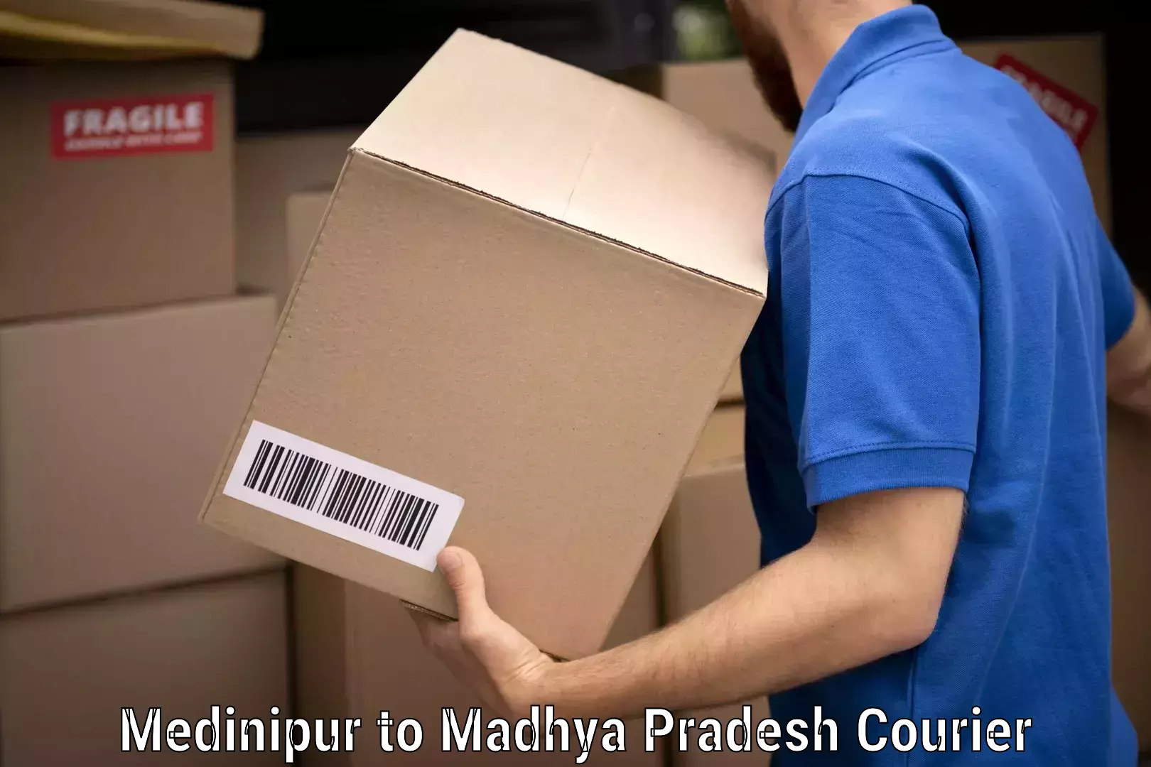 Skilled household transport Medinipur to Madhya Pradesh