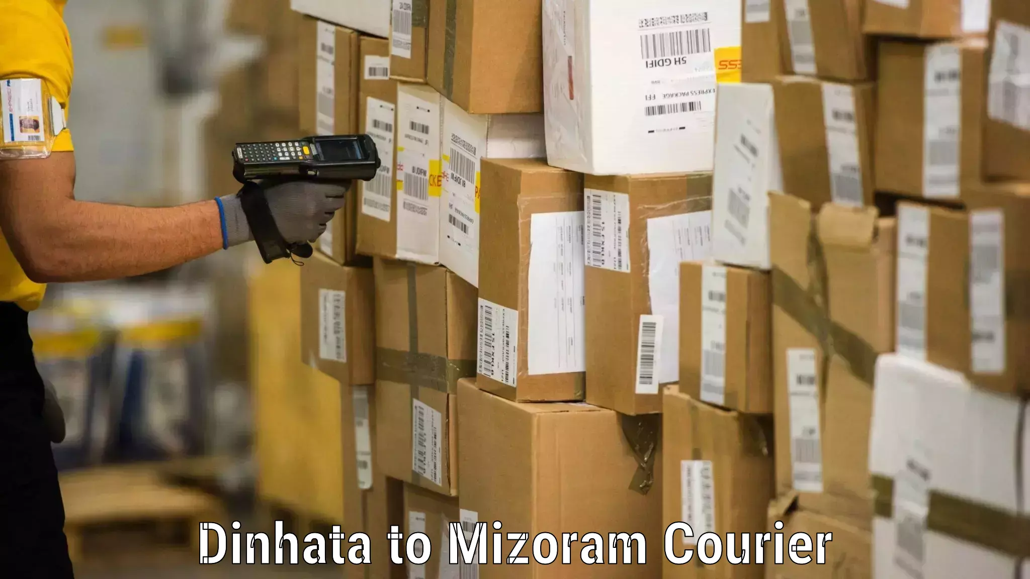Safe home goods transport Dinhata to Mizoram