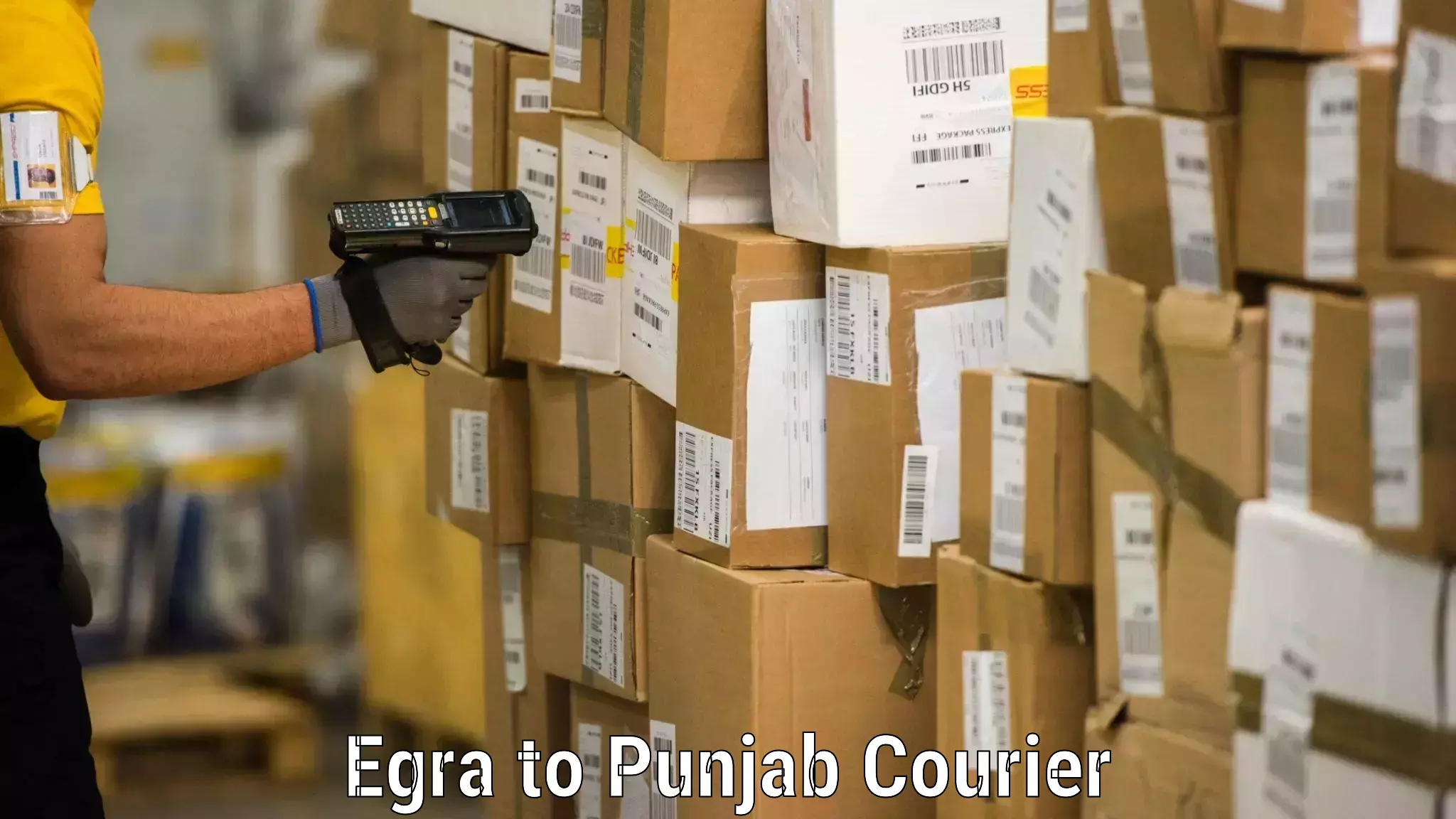 Household moving assistance Egra to Punjab