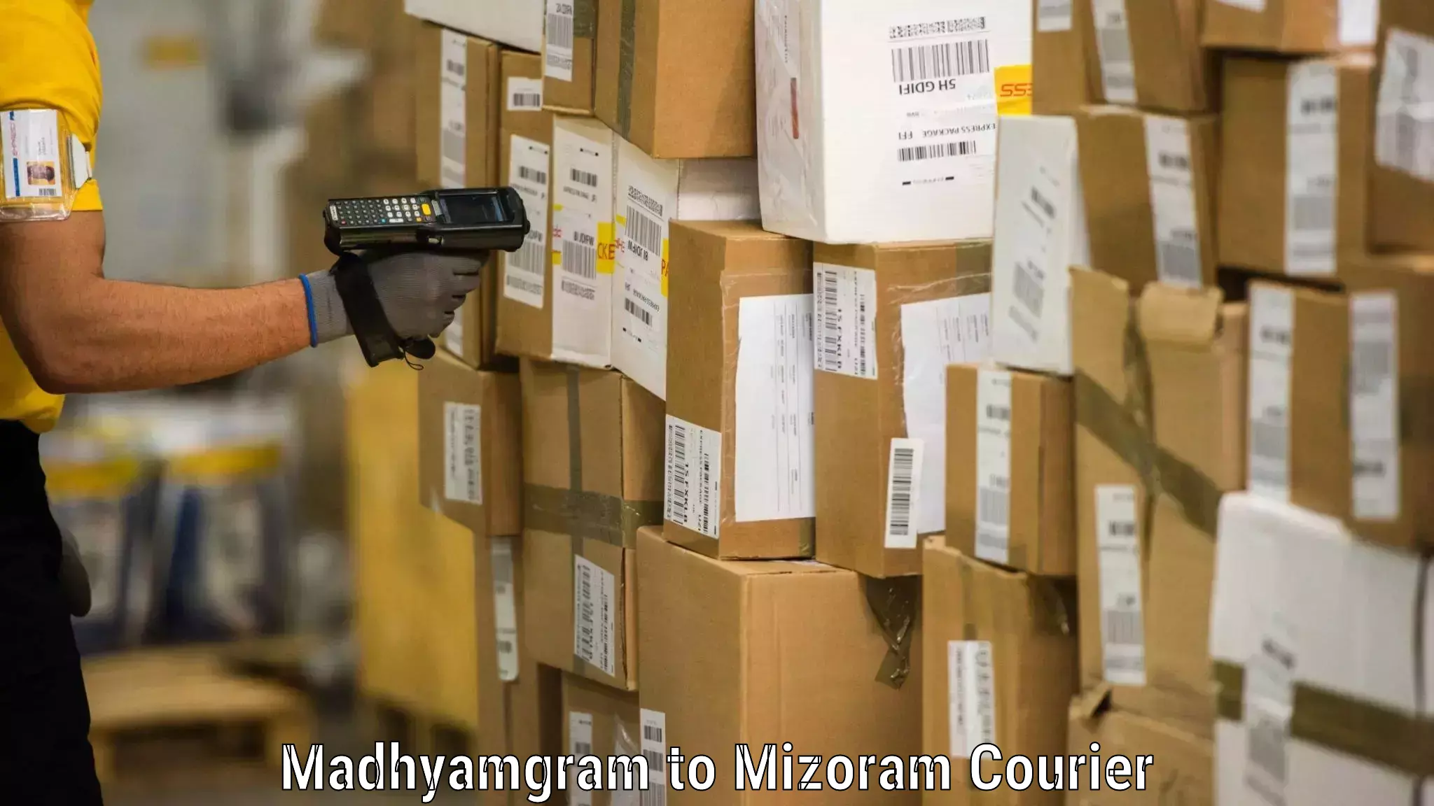 Home goods movers Madhyamgram to Thenzawl