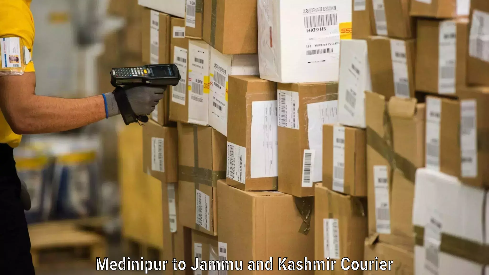 Comprehensive goods transport Medinipur to Jammu and Kashmir