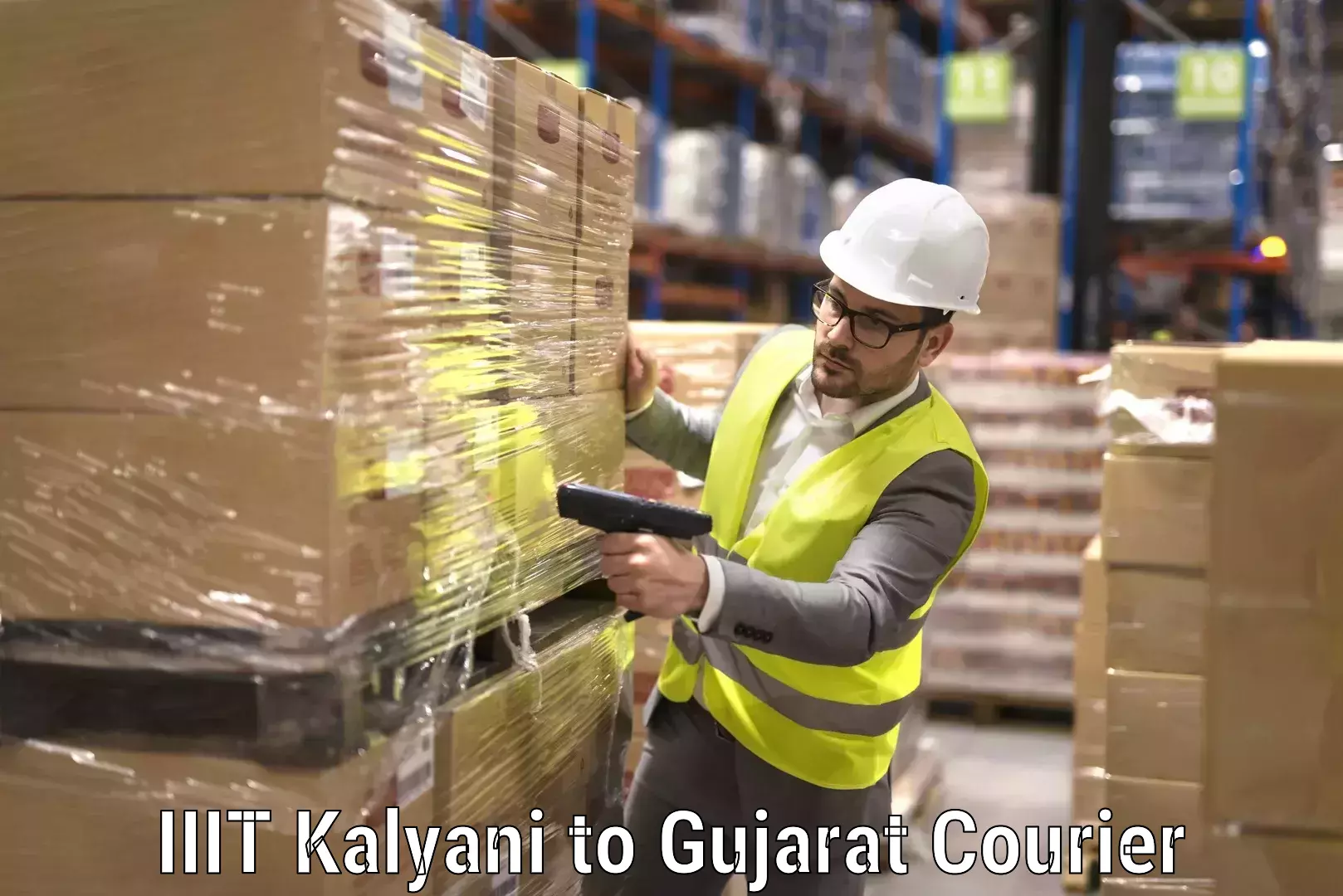 Reliable goods transport in IIIT Kalyani to Gujarat