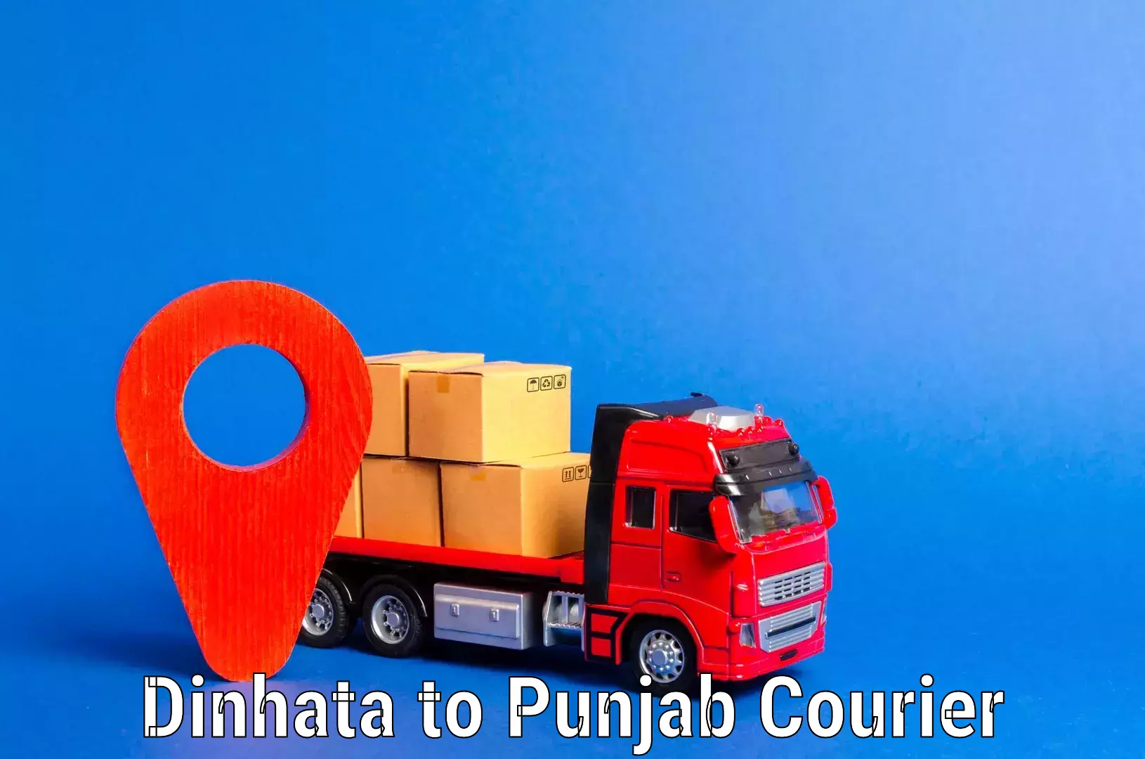 Professional movers and packers Dinhata to Punjab