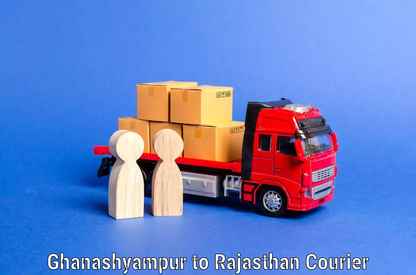 Household transport experts Ghanashyampur to Rajasthan