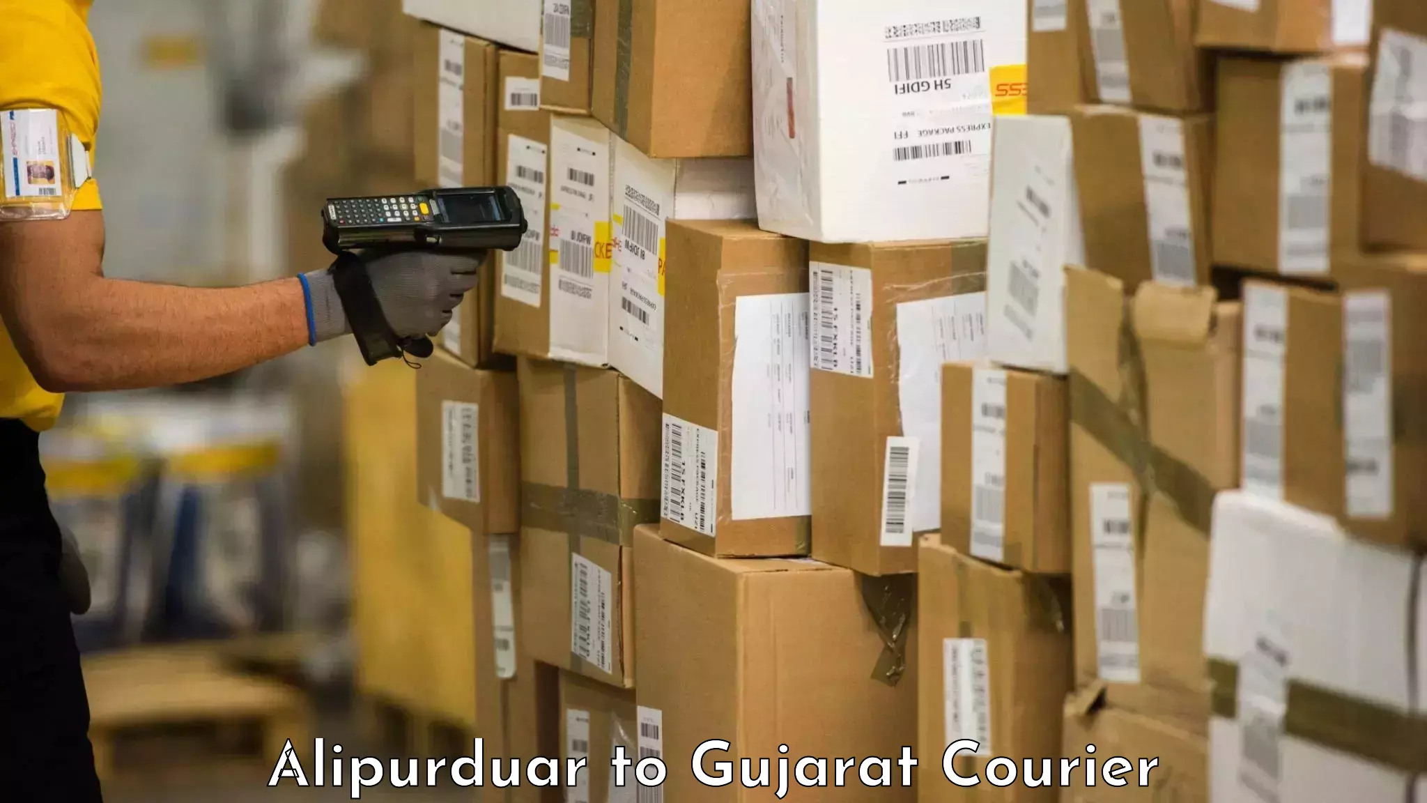 Door-to-door baggage service Alipurduar to Gujarat