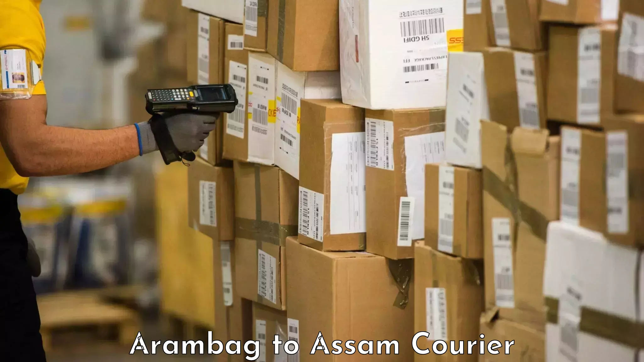 Baggage courier guide Arambag to Sonabarighat