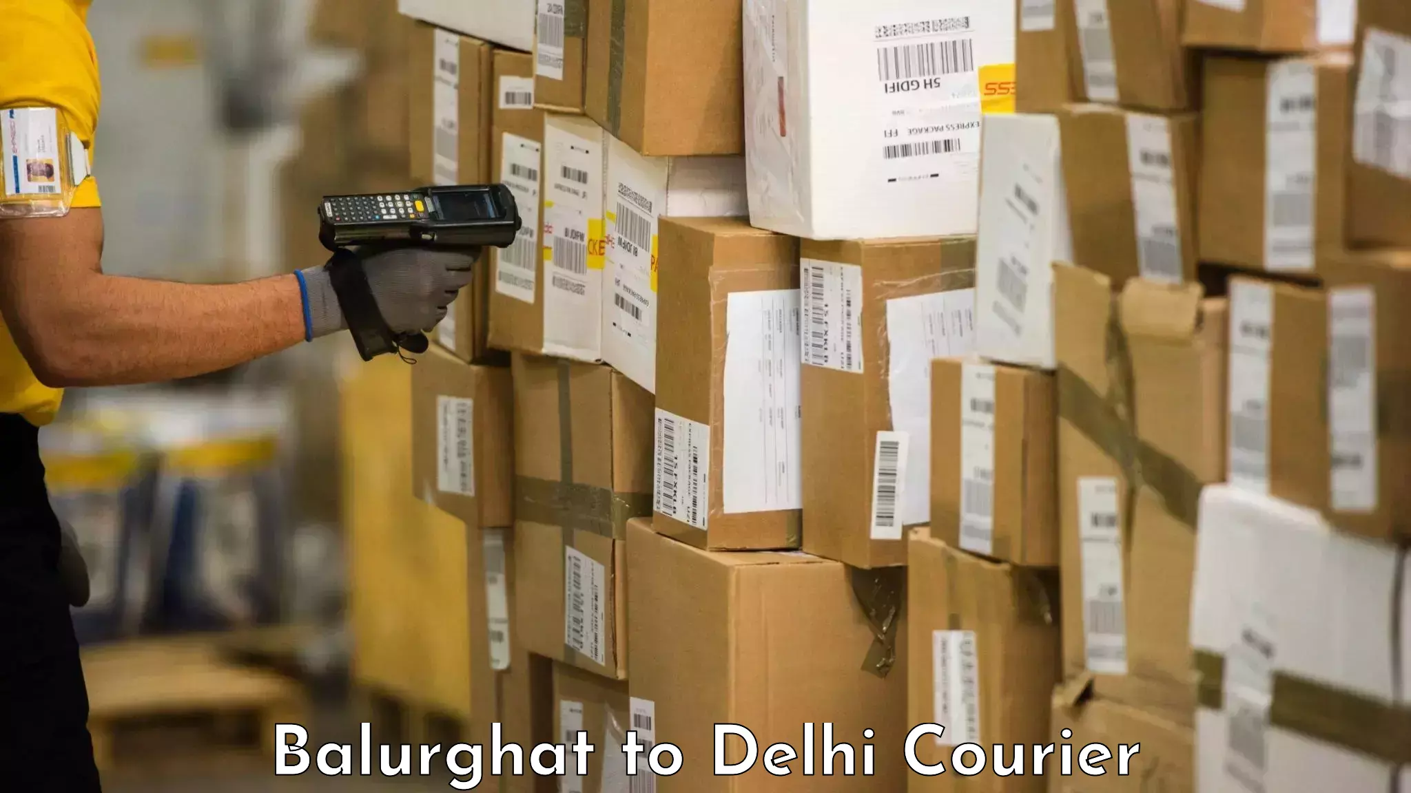 Luggage transit service Balurghat to University of Delhi