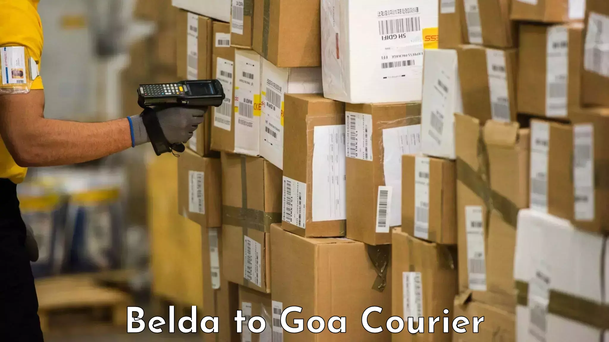 Baggage delivery technology Belda to Sanvordem