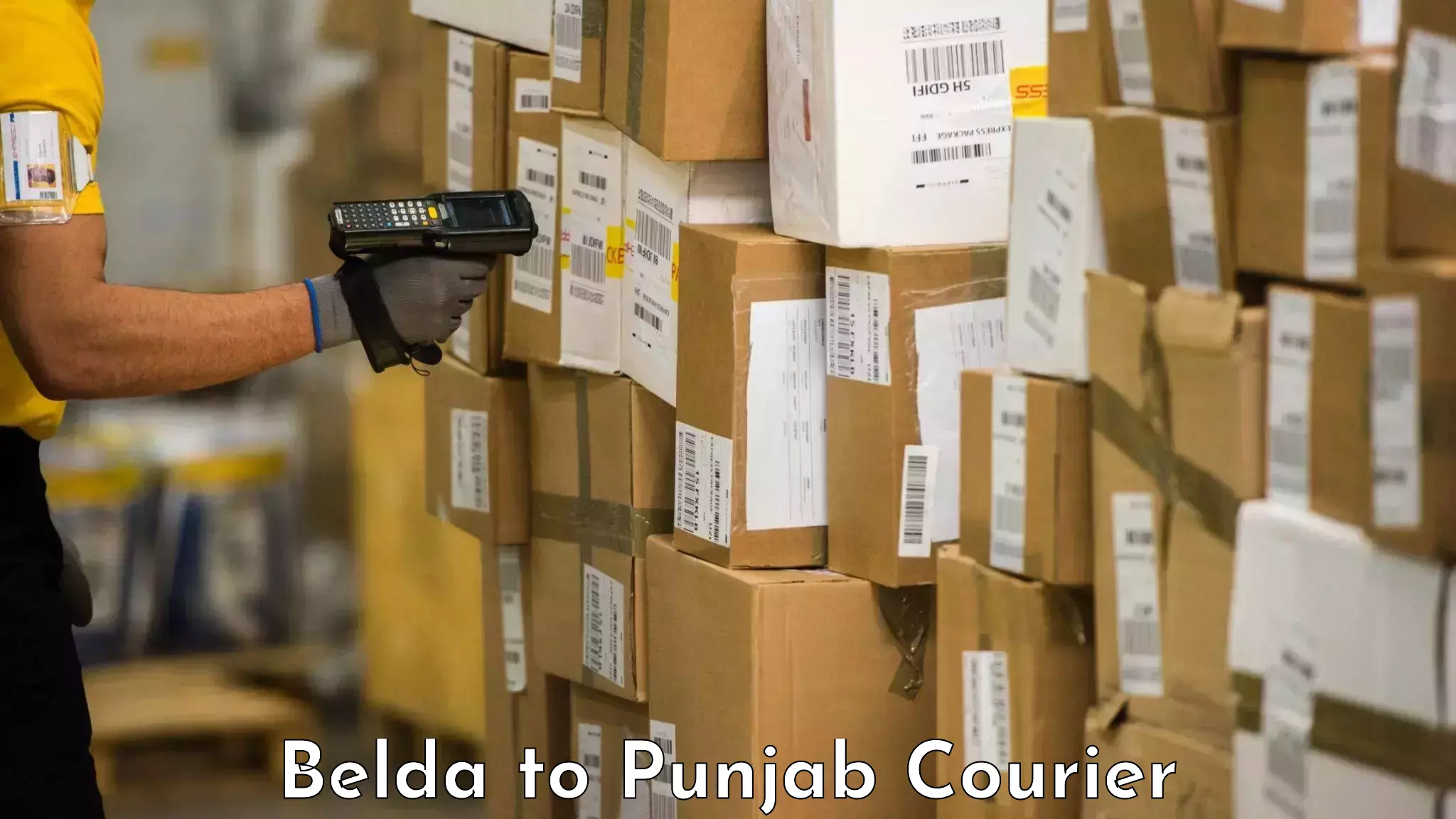 Affordable baggage delivery Belda to Gurdaspur