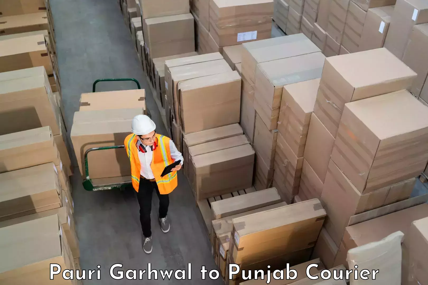 Door-to-door baggage service Pauri Garhwal to Punjab