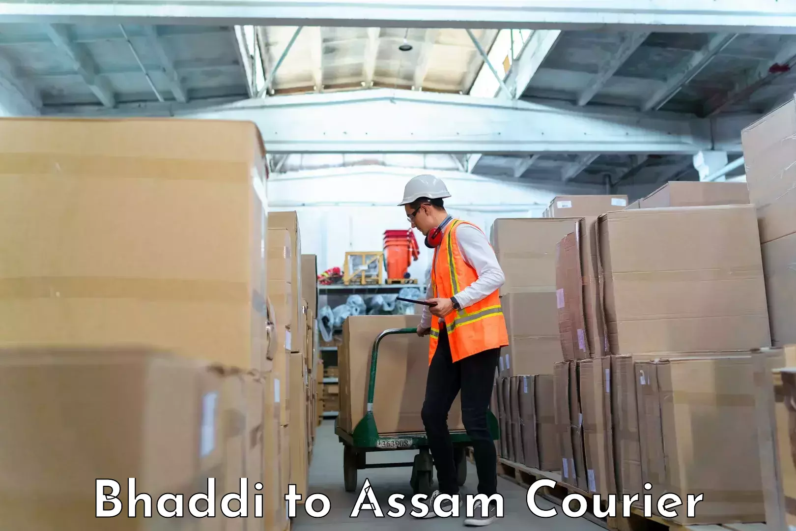 Single item baggage courier Bhaddi to Gossaigaon