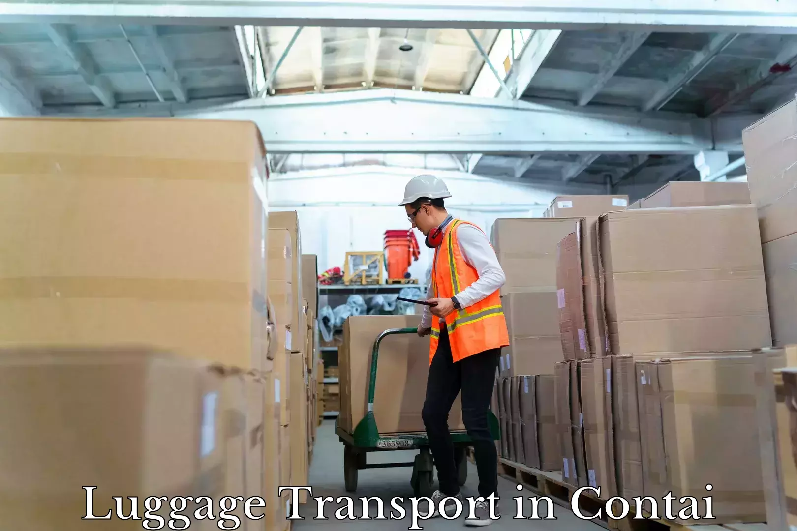 Luggage shipment tracking in Contai