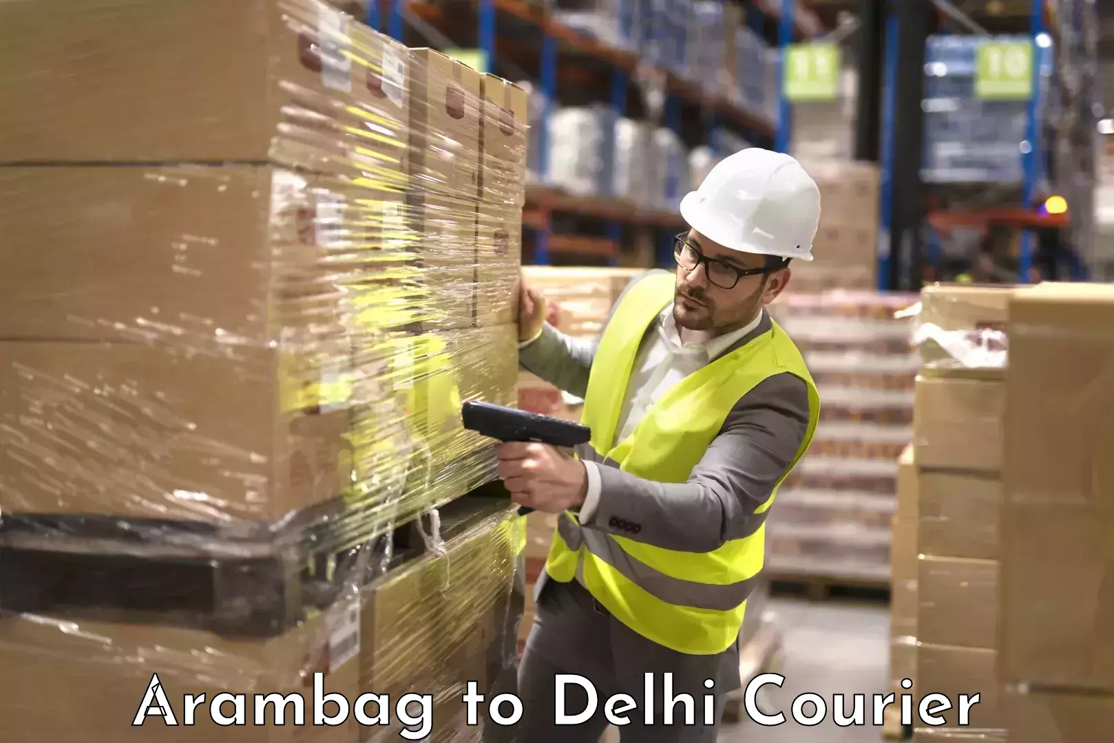 Short distance baggage courier Arambag to Jamia Millia Islamia New Delhi
