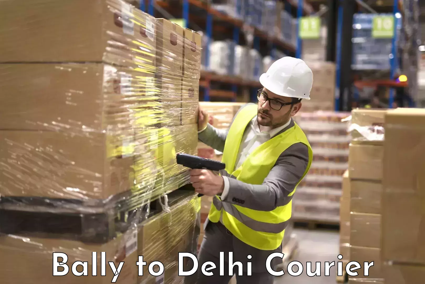 Short distance baggage courier in Bally to Guru Gobind Singh Indraprastha University New Delhi