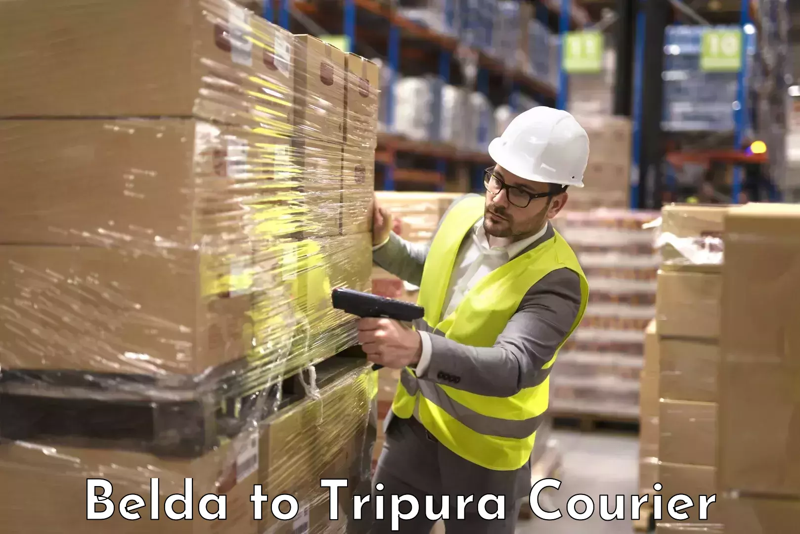 Luggage shipping specialists Belda to IIIT Agartala