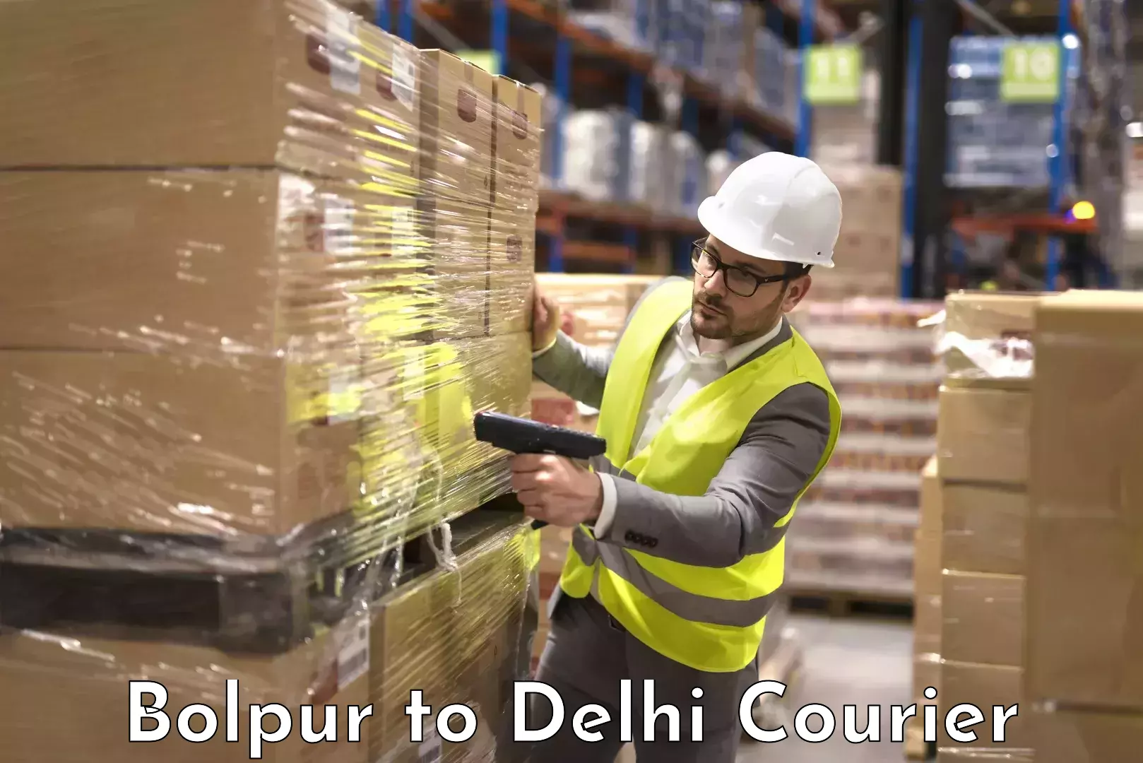 Baggage shipping rates calculator Bolpur to East Delhi